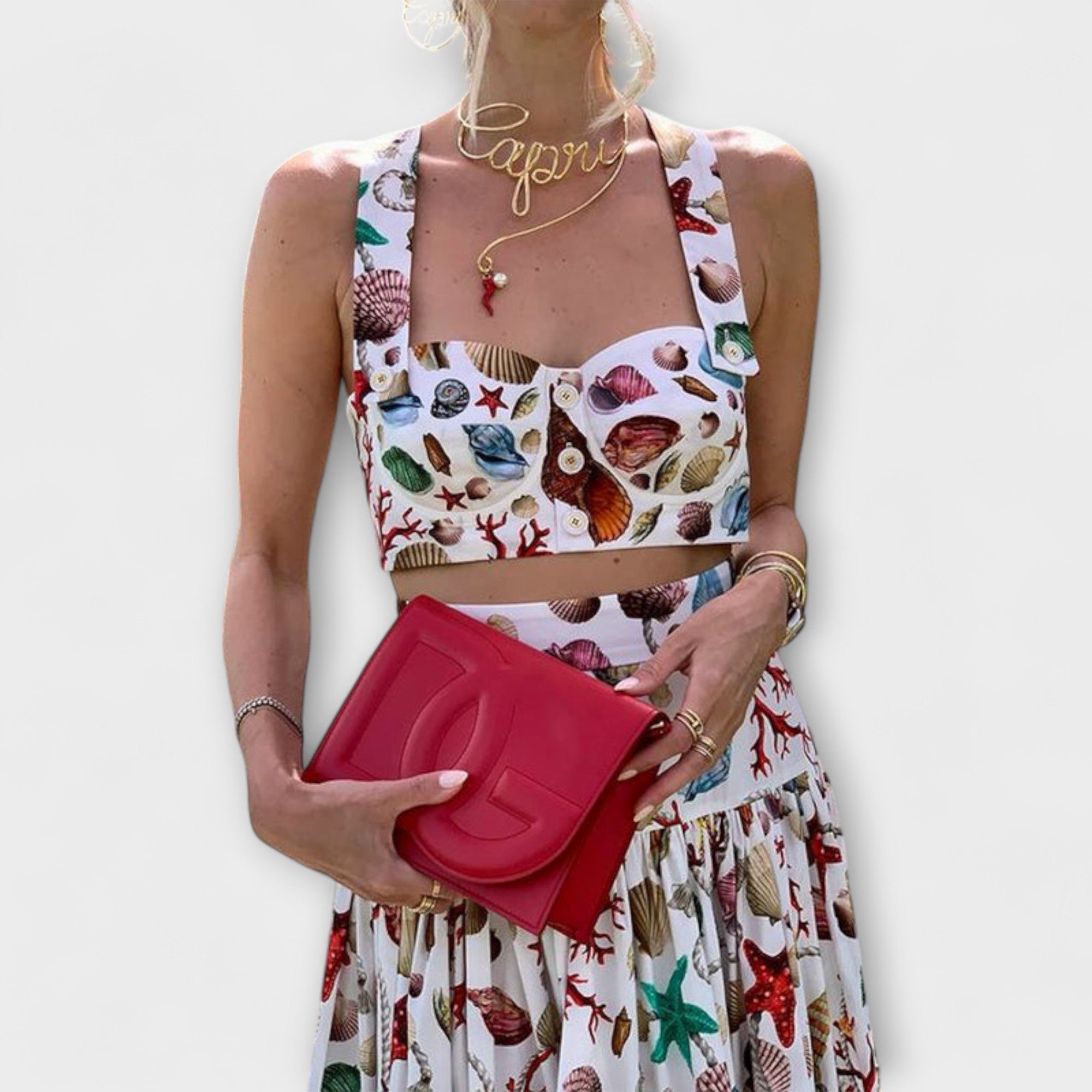 Mia | Stylish Chic Two-Piece Skirt Set