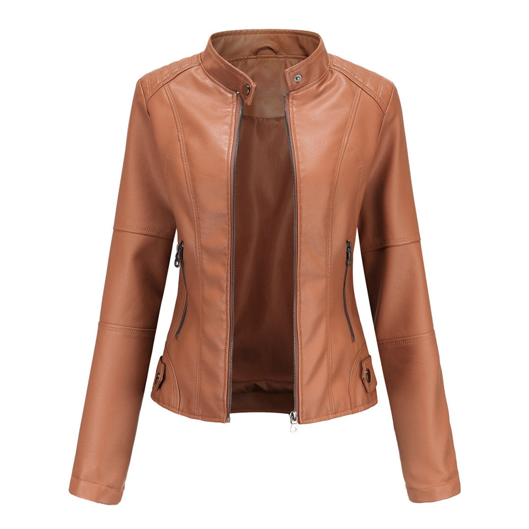 Mia | Stylish Elegant Leather Jacket