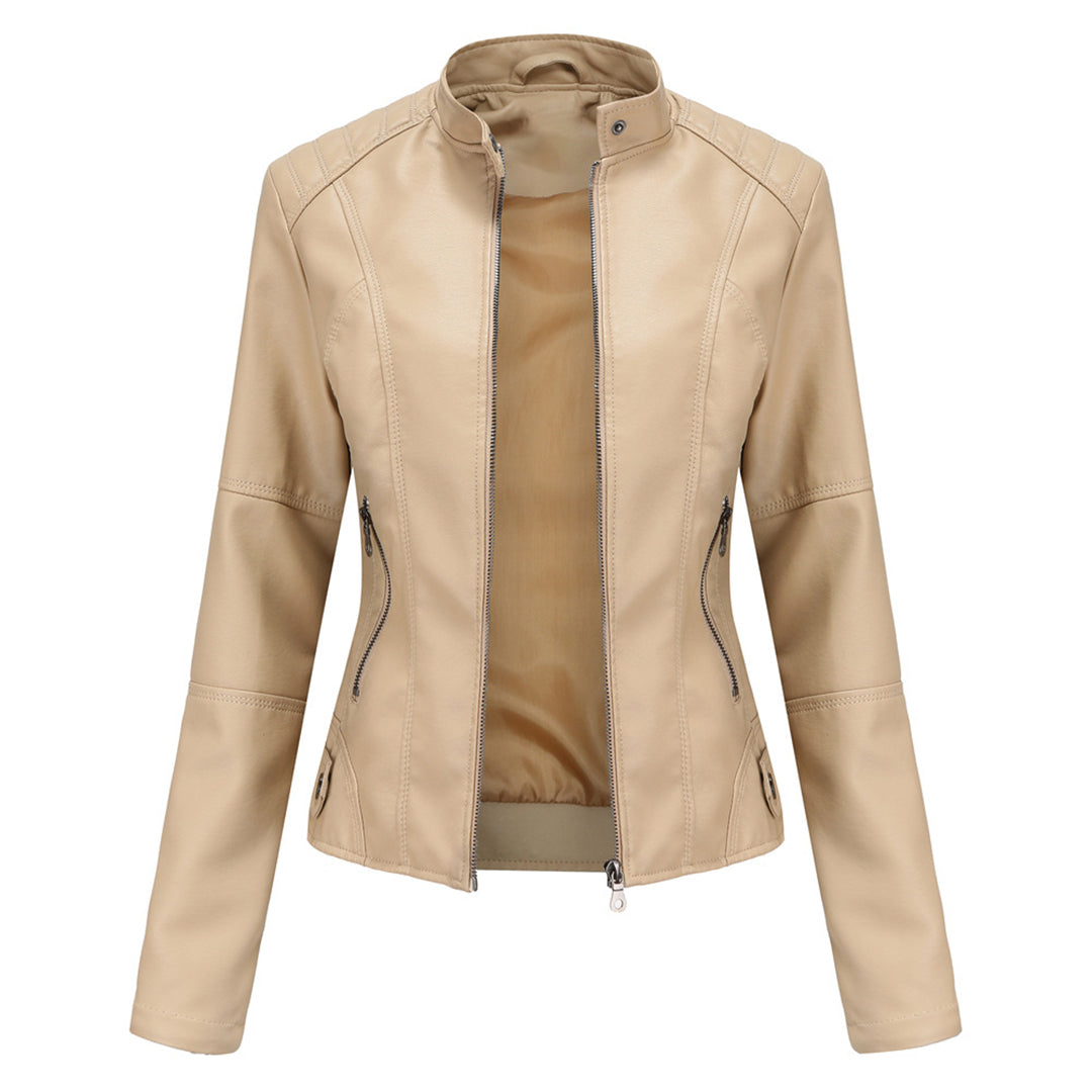 Mia | Stylish Elegant Leather Jacket
