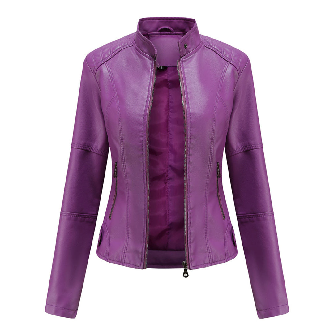 Mia | Stylish Elegant Leather Jacket