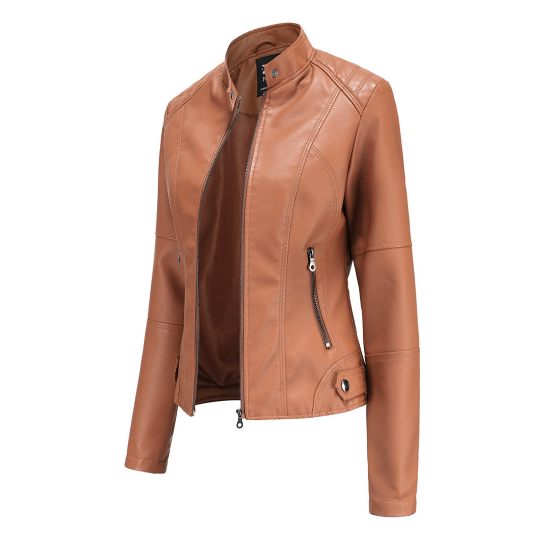 Mia | Stylish Elegant Leather Jacket