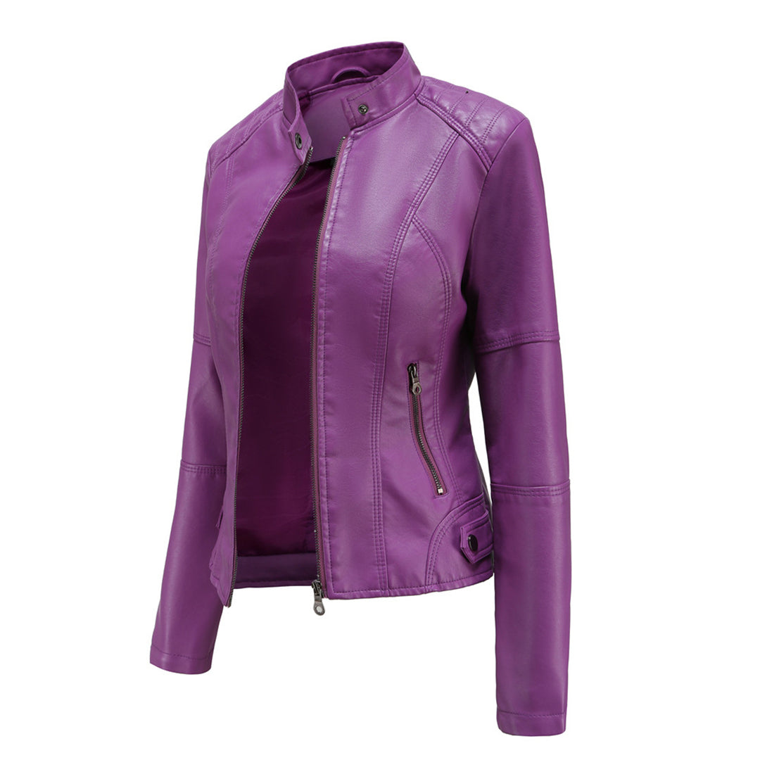 Mia | Stylish Elegant Leather Jacket