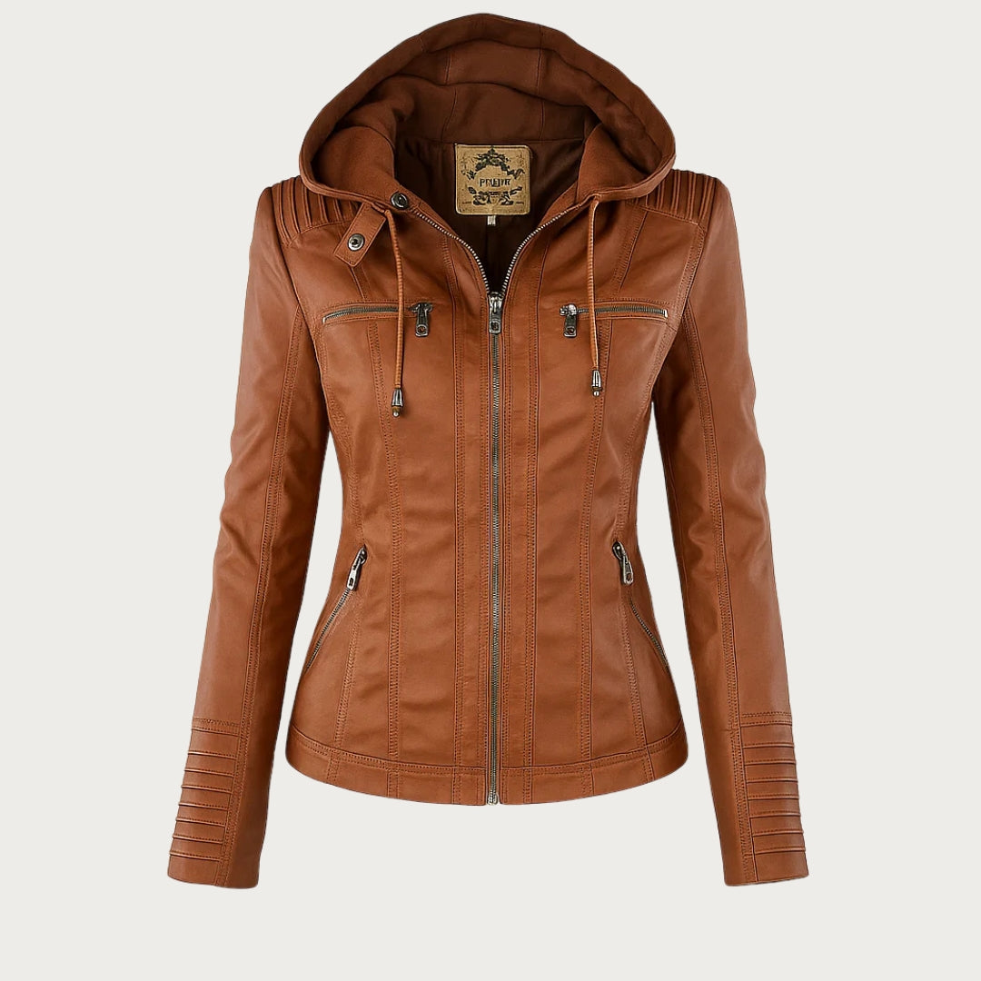 Mia | Stylish Lightweight Leather Jacket Women for Spring Autumn
