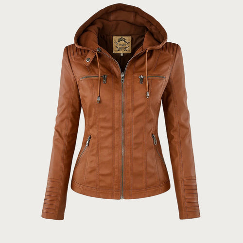 Mia | Stylish Lightweight Leather Jacket Women for Spring Autumn