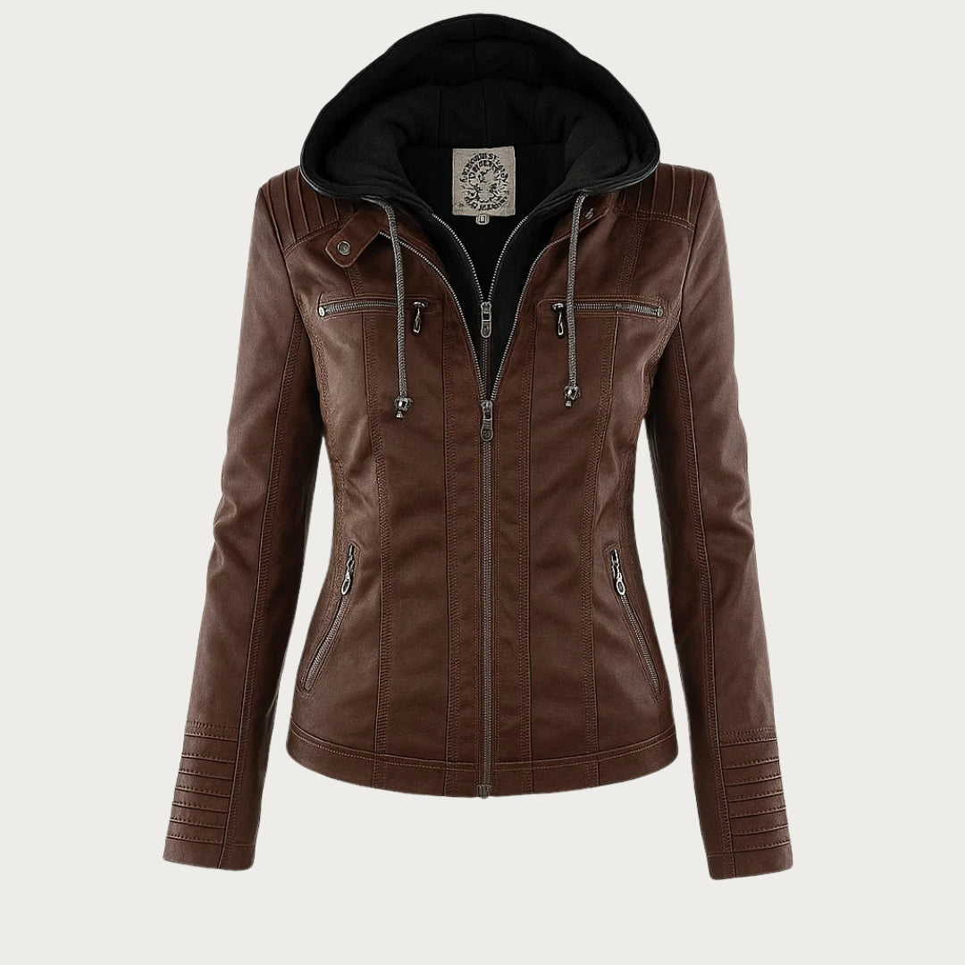 Mia | Stylish Lightweight Leather Jacket Women for Spring Autumn