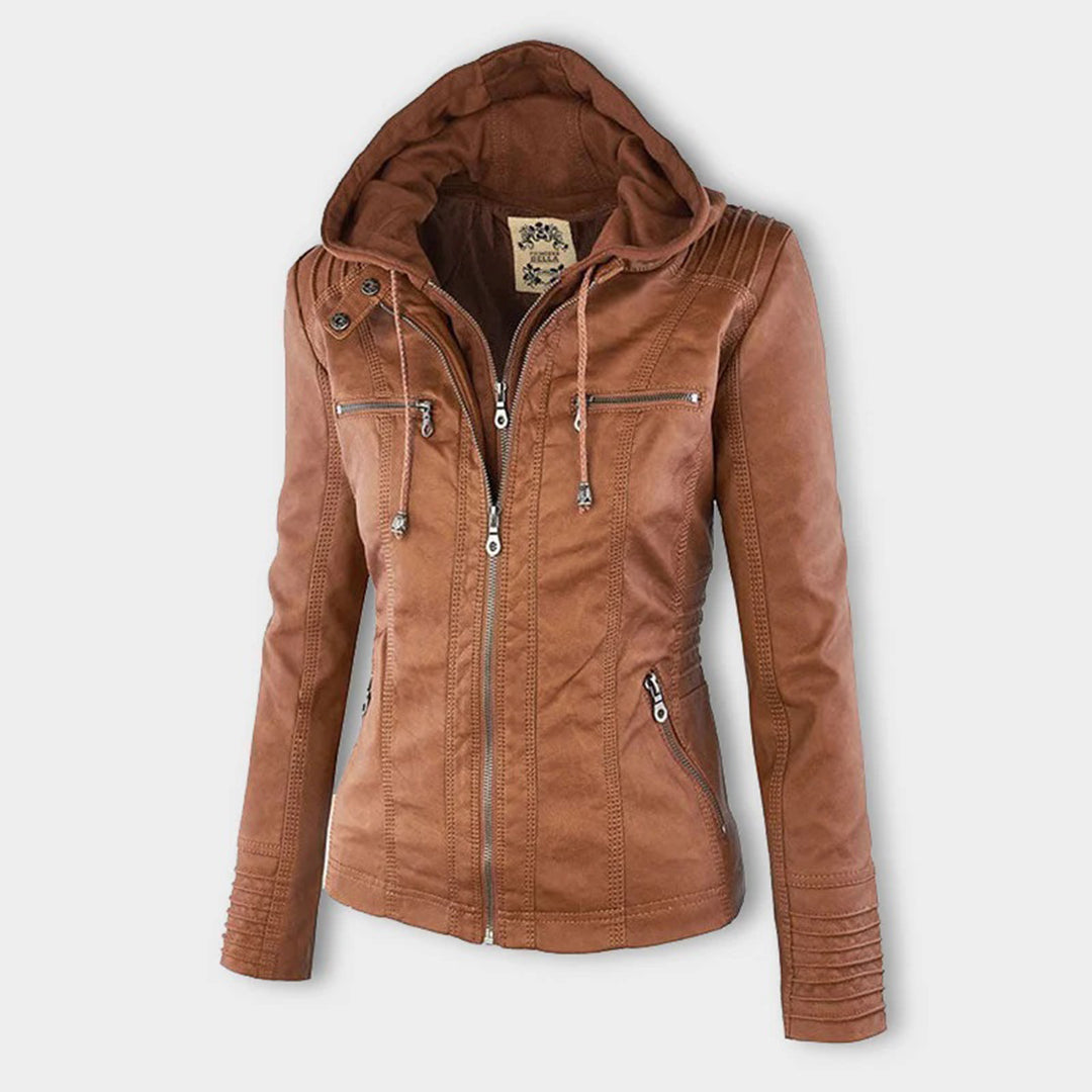 Mia | Stylish Lightweight Leather Jacket Women for Spring Autumn