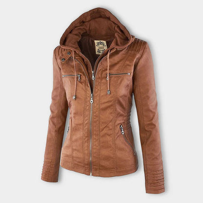 Mia | Stylish Lightweight Leather Jacket Women for Spring Autumn