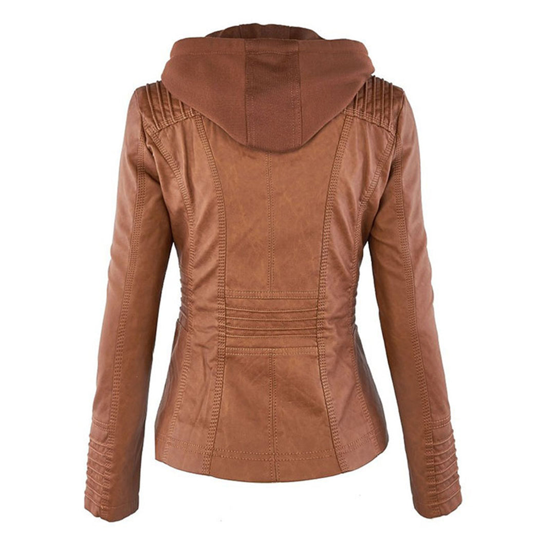 Mia | Stylish Lightweight Leather Jacket Women for Spring Autumn