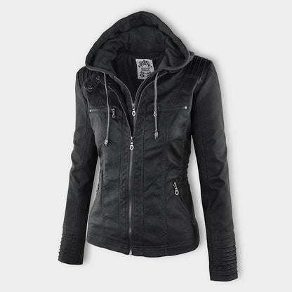 Mia | Stylish Lightweight Leather Jacket Women for Spring Autumn