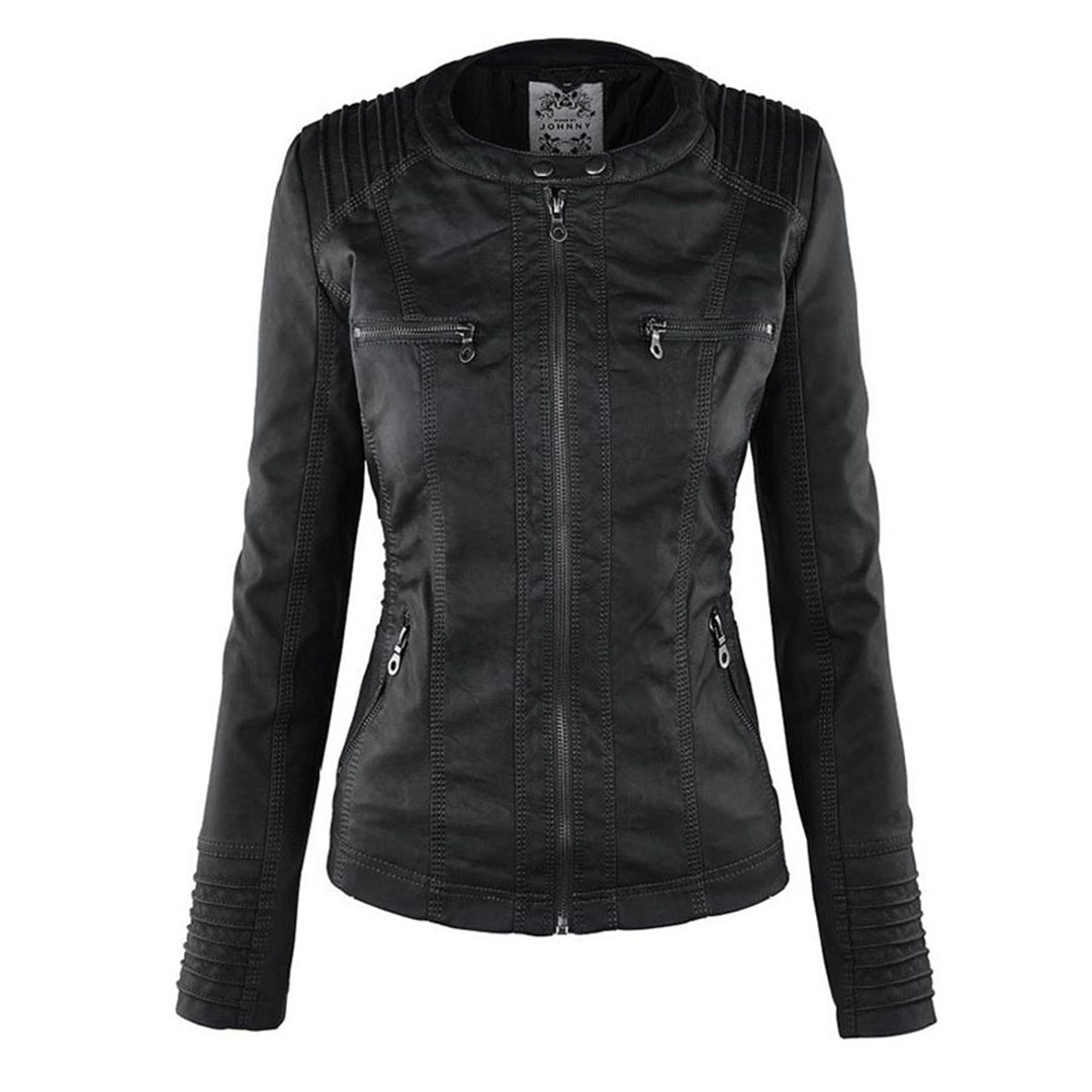 Mia | Stylish Lightweight Leather Jacket Women for Spring Autumn