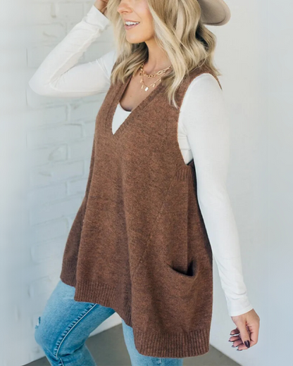 Mia | Stylish Oversized Knit Vest