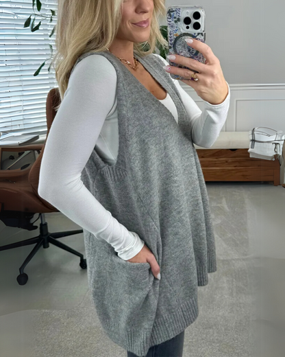Mia | Stylish Oversized Knit Vest