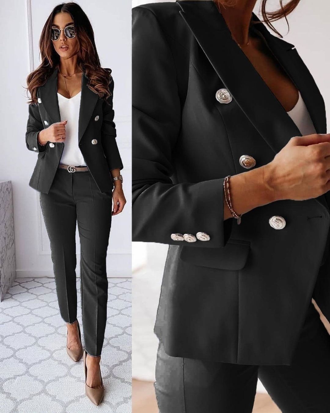 Mia | Stylish Tailored Women's Suit With Slim Trousers