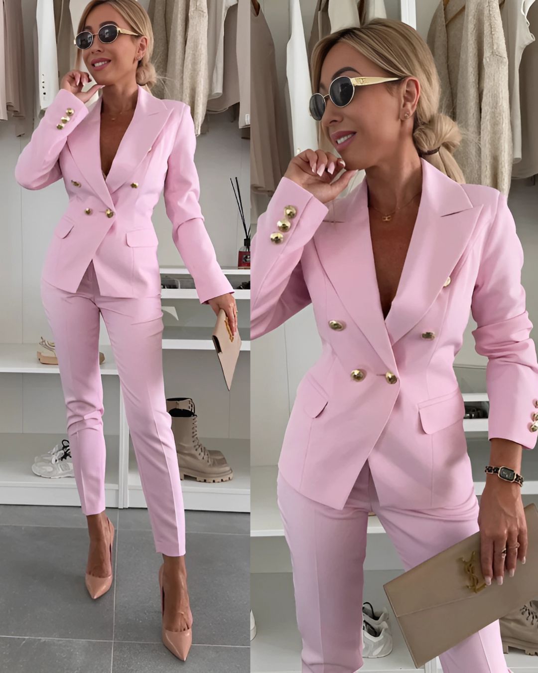 Mia | Stylish Tailored Women's Suit With Slim Trousers