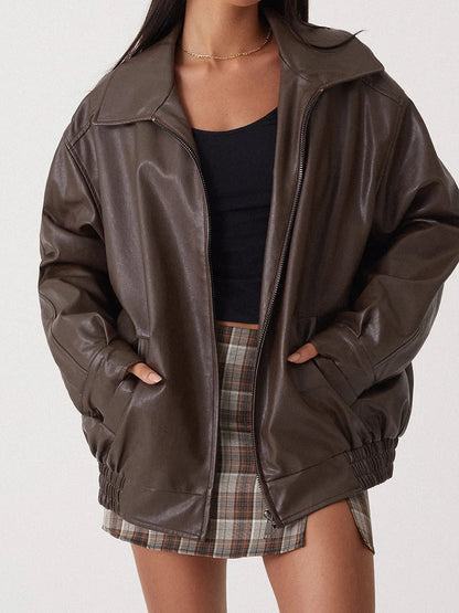 Mia | Trendy Oversized Bomber Jacket for Women