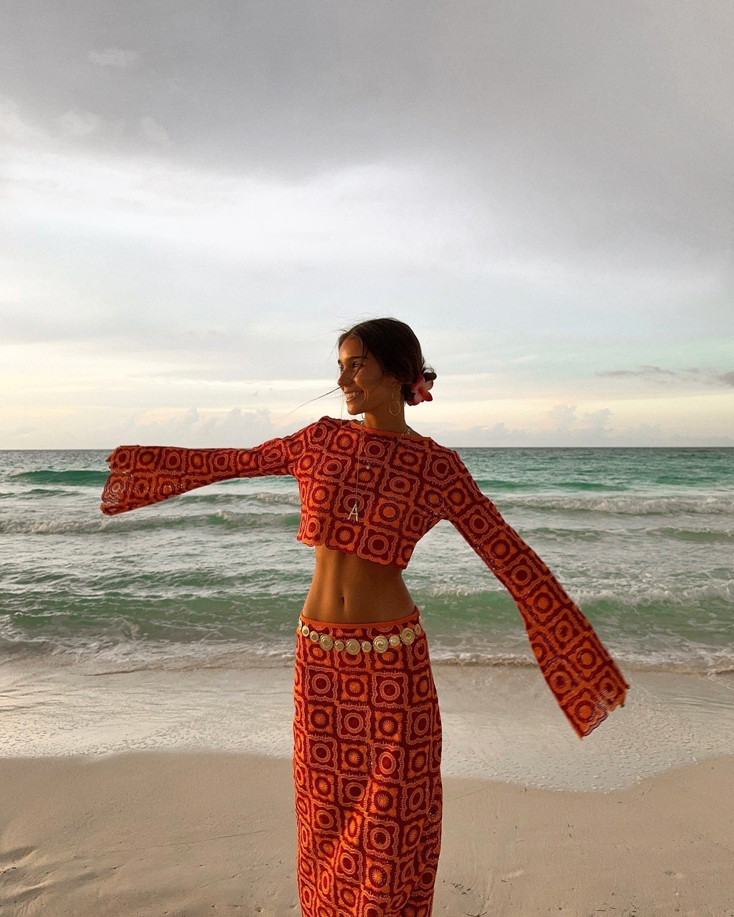 Mia | Vibrant Crochet Two-Piece Beach Set