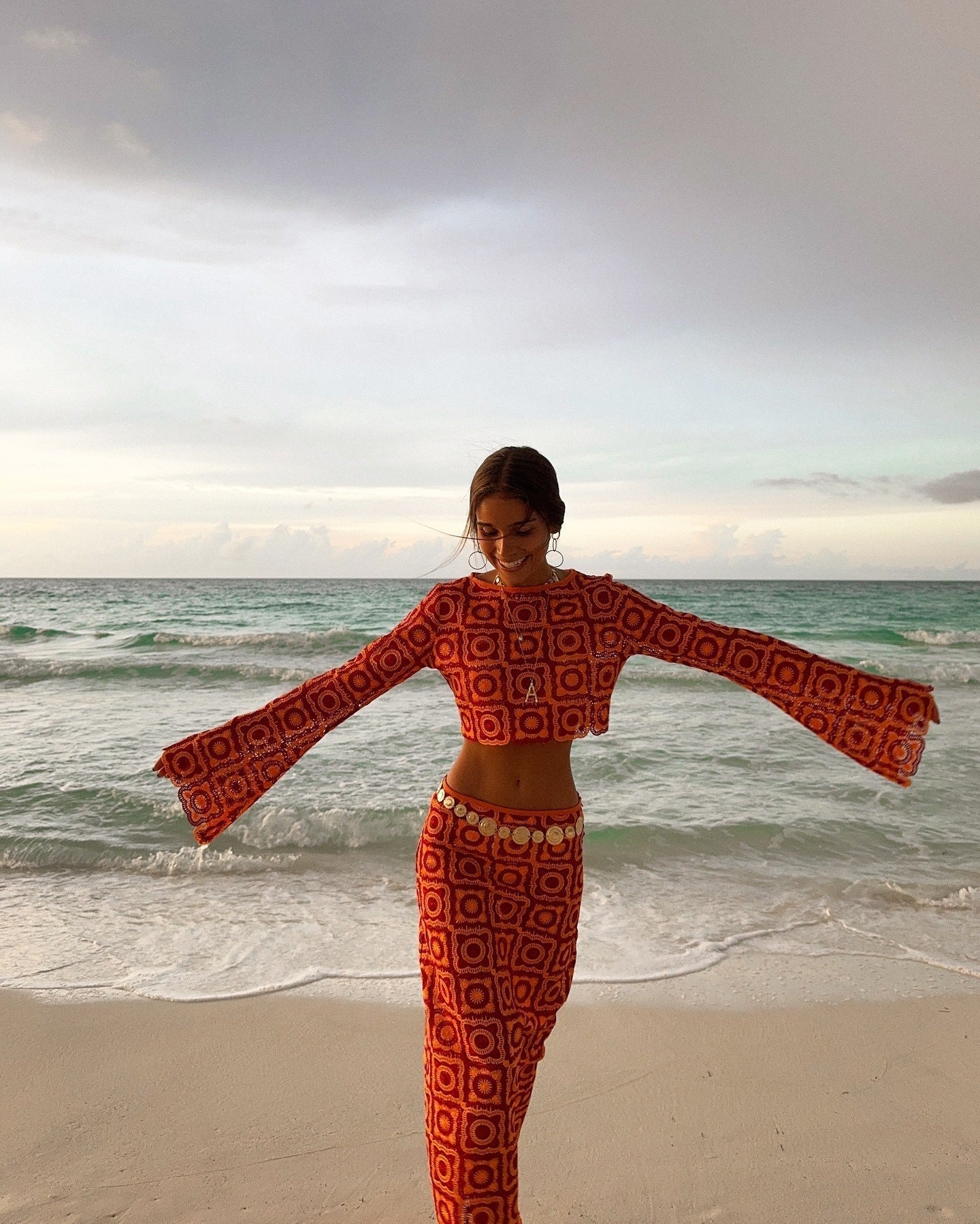 Mia | Vibrant Crochet Two-Piece Beach Set
