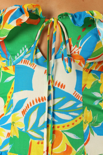 Mia | Vibrant Off Shoulder Maxi Dress