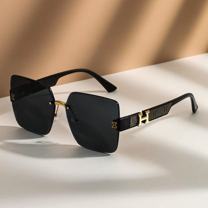 Esme | Oversized Rimless Sunglasses