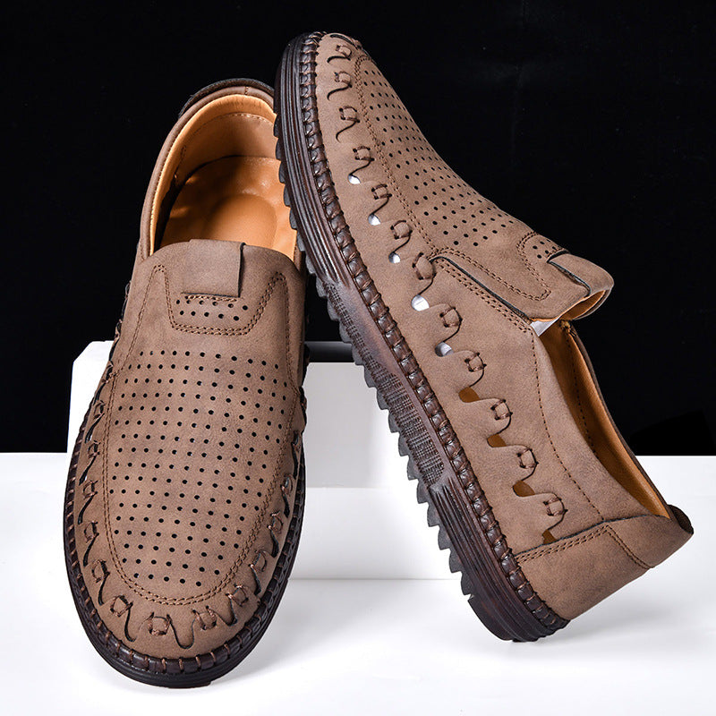 Oscar | Hand-Stitched Faux Leather Loafers