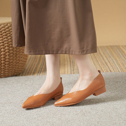 Celine | Italian Leather Block Heel Pumps