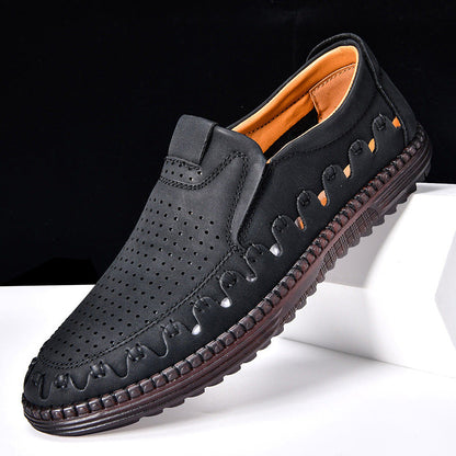 Oscar | Hand-Stitched Faux Leather Loafers