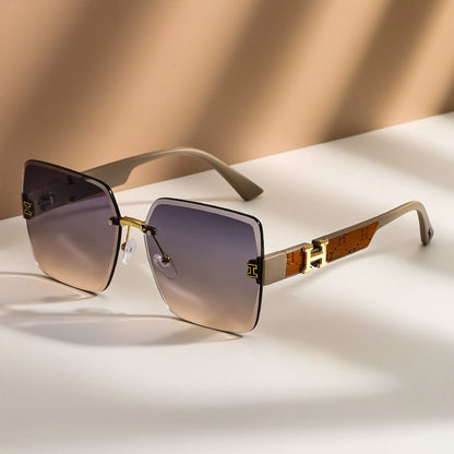 Esme | Oversized Rimless Sunglasses