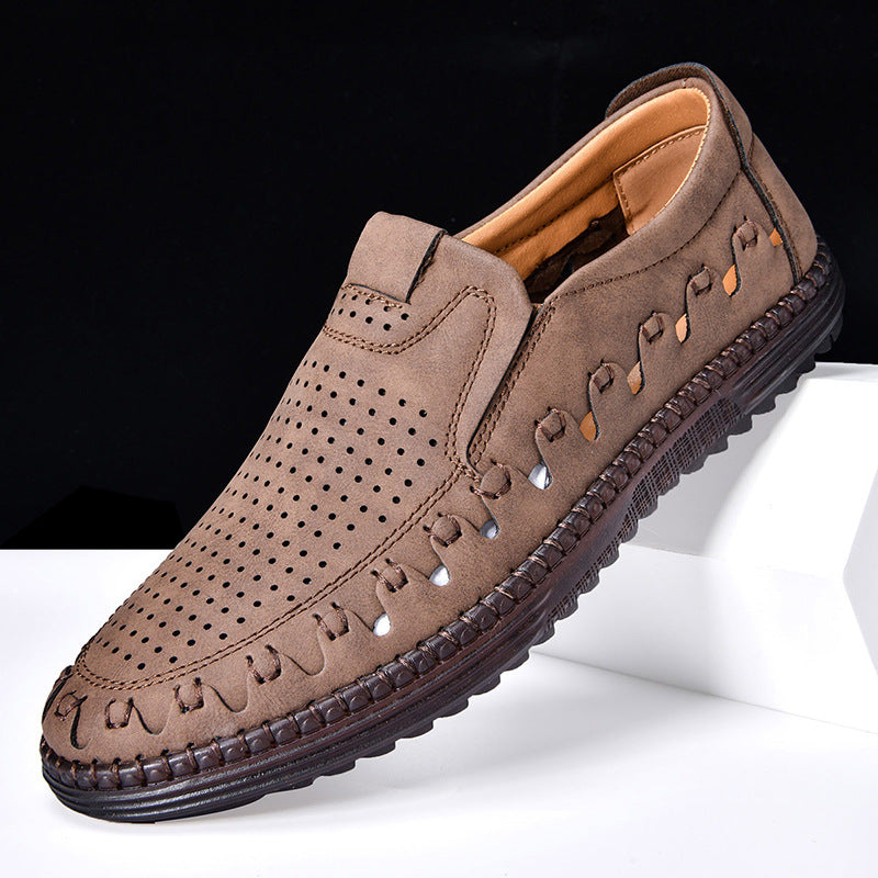 Oscar | Hand-Stitched Faux Leather Loafers