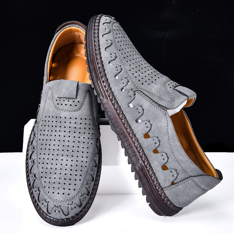 Oscar | Hand-Stitched Faux Leather Loafers