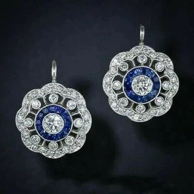 Olivia | Elegant Blue Earrings
