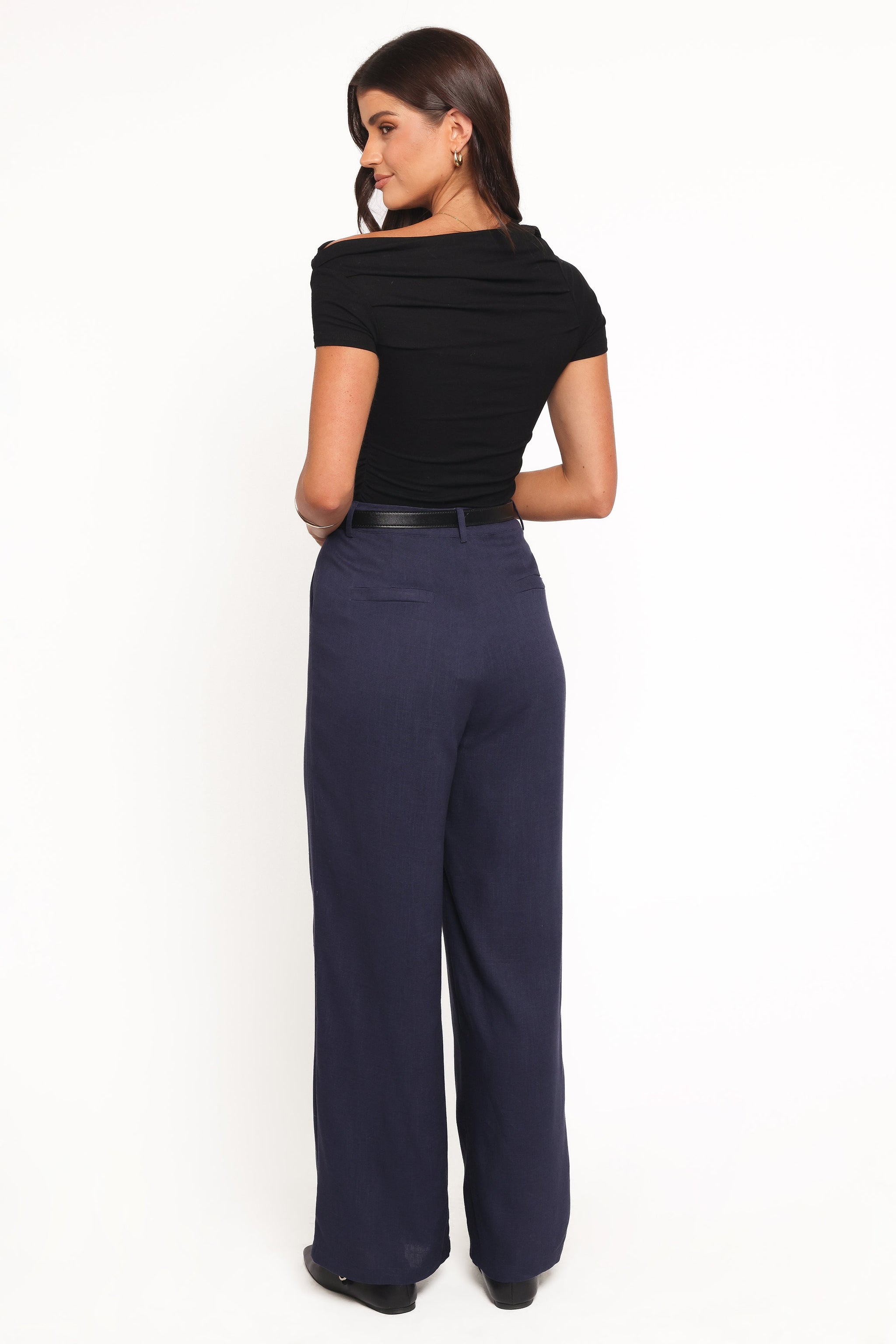 Olivia | Elegant Wide Leg Linen Pants for Women