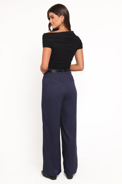Olivia | Elegant Wide Leg Linen Pants for Women
