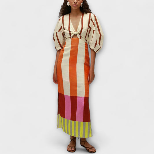 Olivia | Stylish Puff Sleeve Maxi Dress for Women