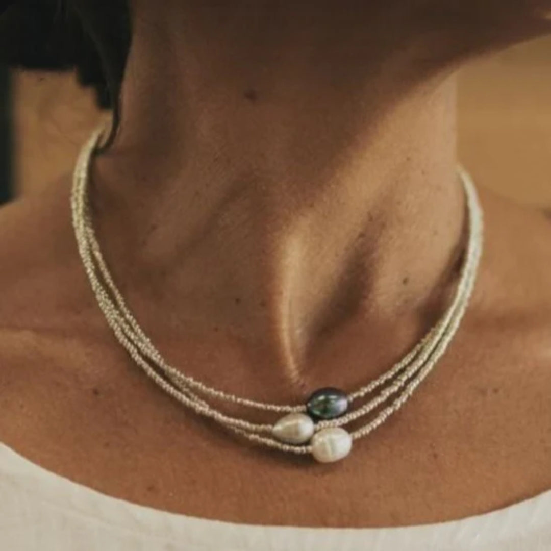 Olivia | Timeless Elegant Real Pearl Necklace for Women