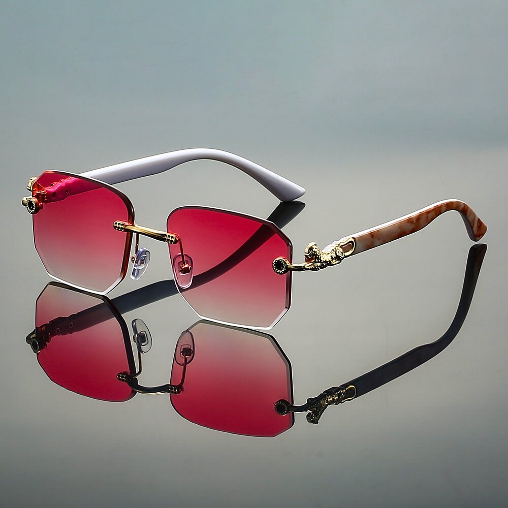 Juliette | Retro Rimless Sunglasses