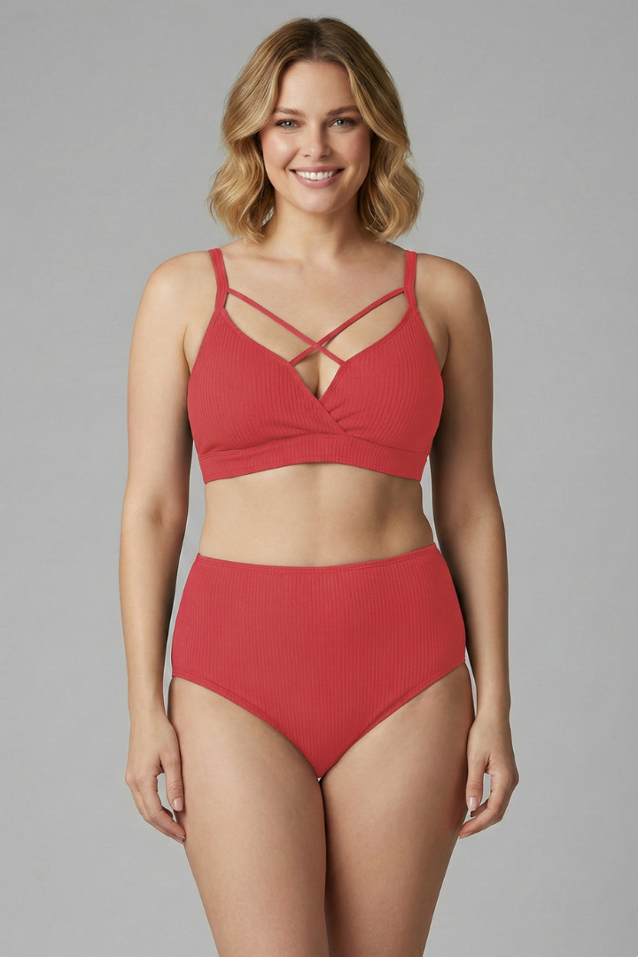Luna | Strappy Plus Size Bikini Set