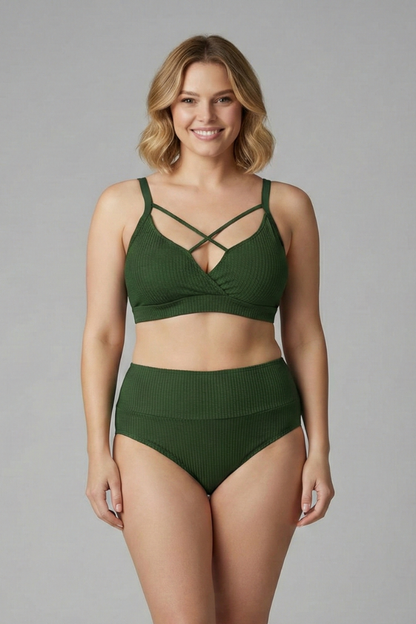 Luna | Strappy Plus Size Bikini Set