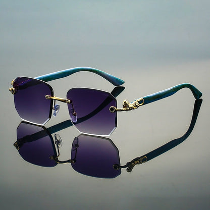 Juliette | Retro Rimless Sunglasses