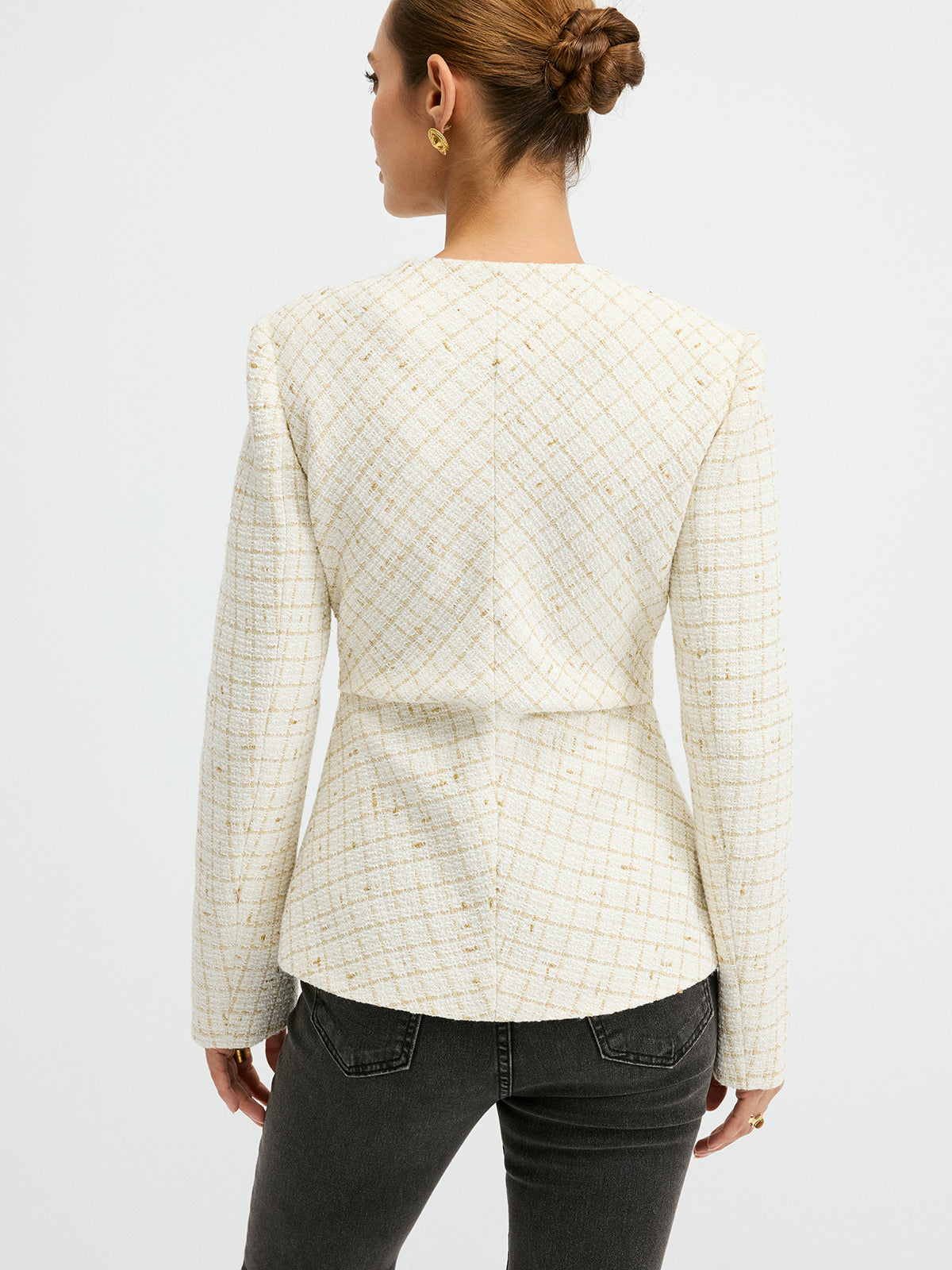 Romina | Tweed Blazer with Waist-Cinching Design | Stylish Layer for Effortless Elegance