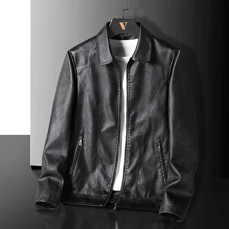Freya | Sleek Faux Leather Jacket