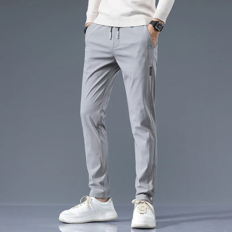Rufus | Tailored Slim Fit Cotton Trousers