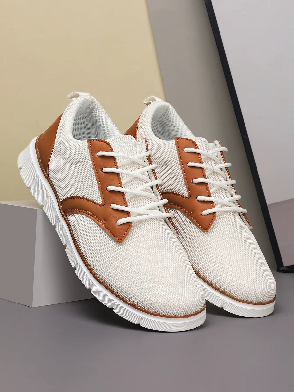 Desmond | Premium Canvas Leather Sneakers with Orthopedic Footbed