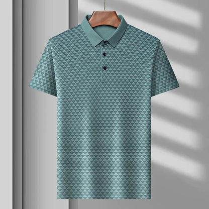 Elliott | Glacier Grid Polo Shirt