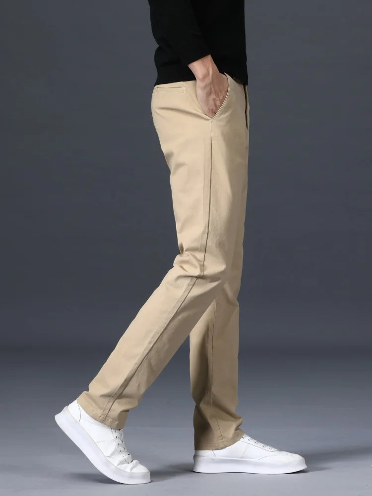 Octavian | Tailored Slim-Fit Cotton Trousers