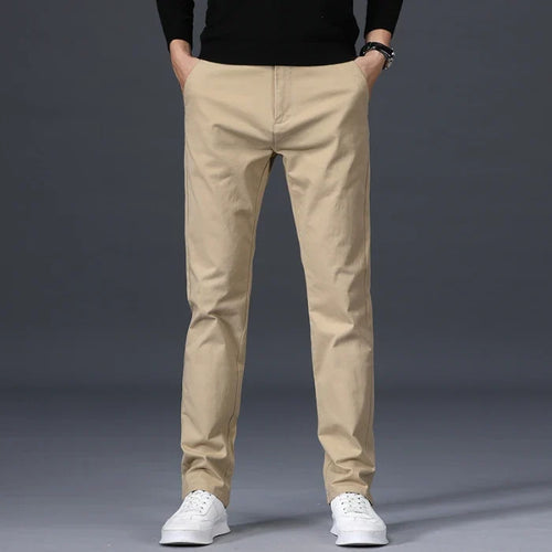 Octavian | Tailored Slim-Fit Cotton Trousers
