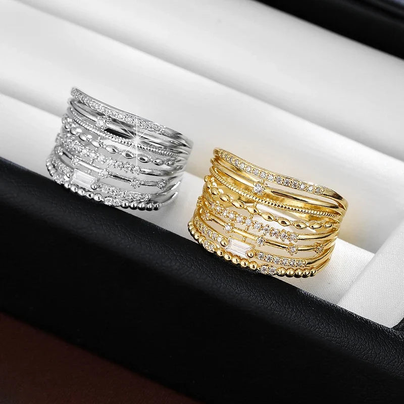 Petra | Elegant Cascade Ring