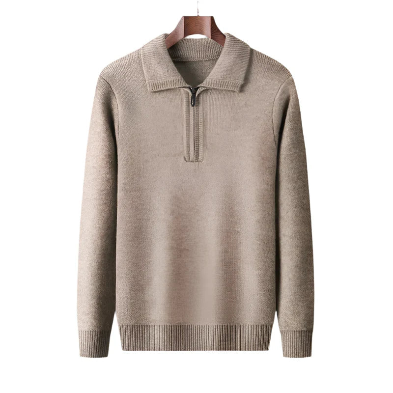 Julian | Luxe Quarter-Zip Knit Jumper