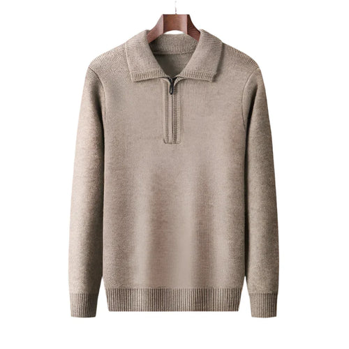 Julian | Luxe Quarter-Zip Knit Jumper