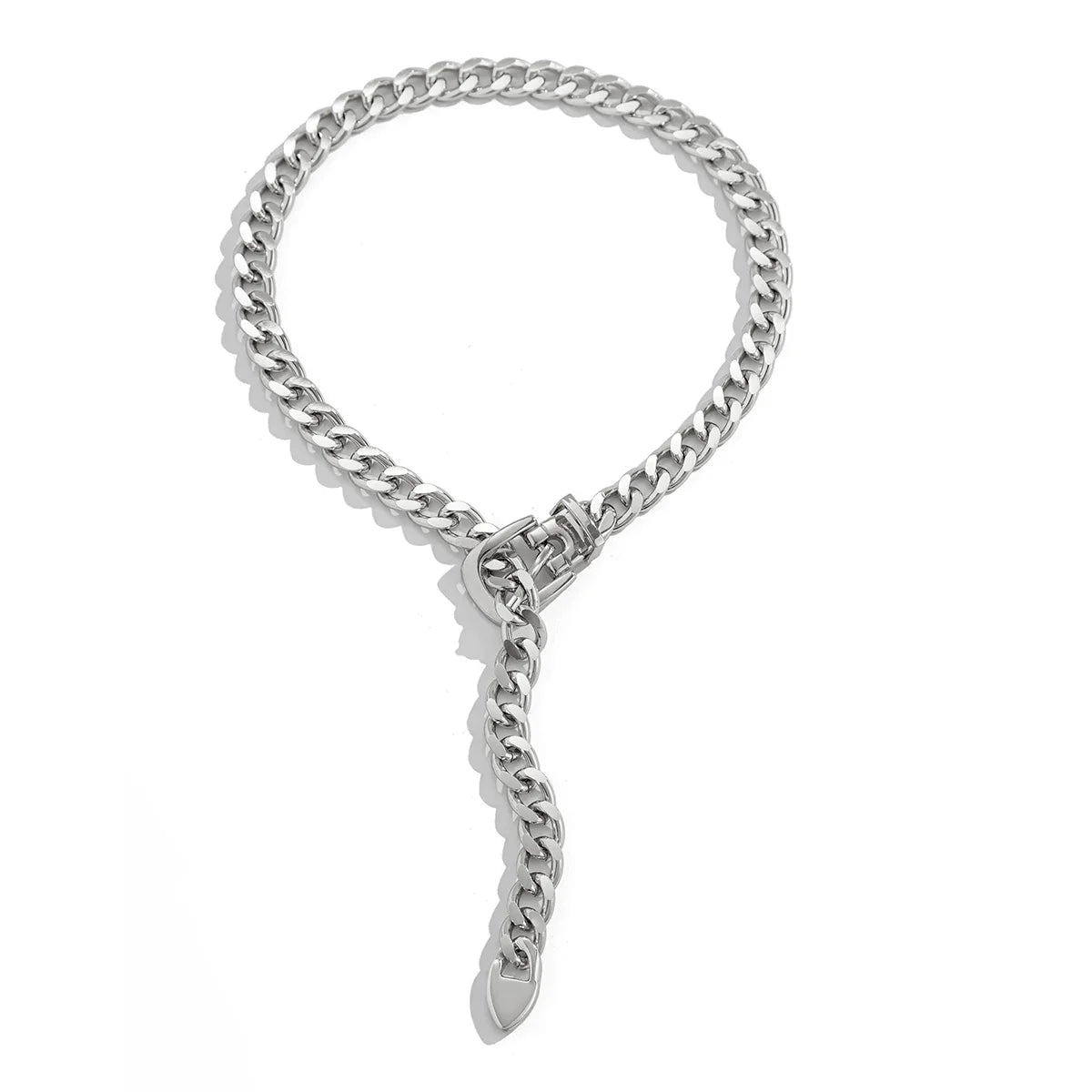 Vivienne | Savona Curb Link Necklace with Buckle Detail