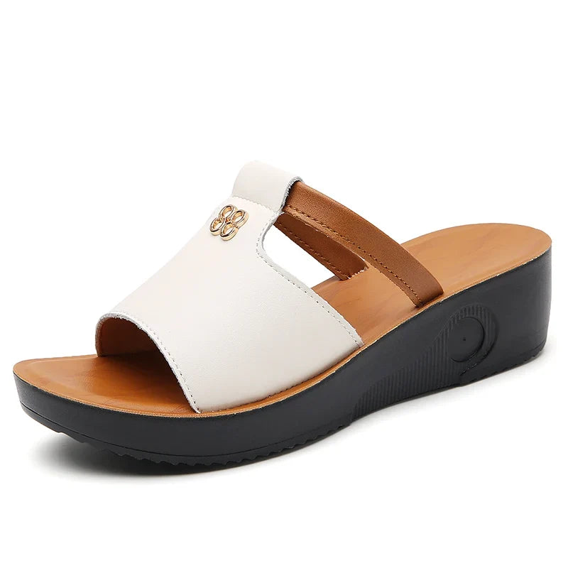 Wilhelmina | Luxe Leather Open-Toe Sandals